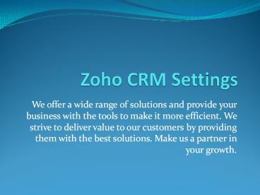 Best Zoho CRM Migration