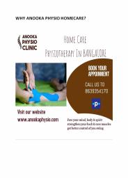 Physiotherapy Clinic in Bangalore (1)