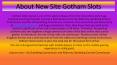 Gotham Slots - Brand New Slots Site to Play - Win Up to 500 Free Spins PowerPoint PPT Presentation