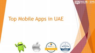 Top mobile apps in uae