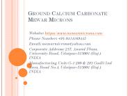 Ground Calcium Carbonate Mewar Microns