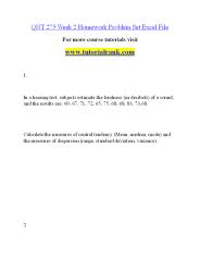 QNT 275T Academic Adviser |tutorialrank.com