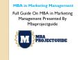 Project Report Makers For MBA Final Year (1) PowerPoint PPT Presentation