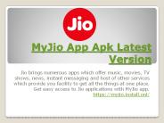 MyJio App Apk Latest Version