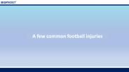 A few common football injuries