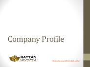 Rattan Electronics Company Profile