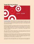 Target Gift Card and Store PowerPoint PPT Presentation