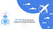 AI Trends in the Travel Industry