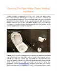 Choosing The Right Water Closet - Mathaji Hardware
