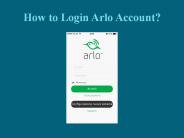 Arlo Netgear Login