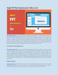 High PR Ppt Submission Sites List PowerPoint PPT Presentation