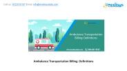 Ambulance Transportation Billing: Definitions
