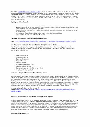 Sterilization Wrap Market Size, Share, Regional Growth Analysis, Share, Trends and Forecast 2026