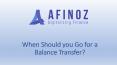 When Should you Go for a Balance Transfer? PowerPoint PPT Presentation