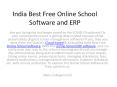 India Best Free Online School Software and ERP PowerPoint PPT Presentation