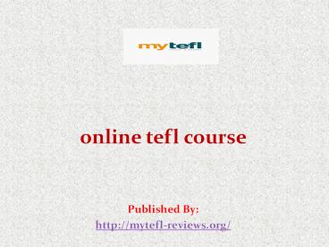 online tefl course