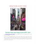 What To Do In NYC 2020 PowerPoint PPT Presentation