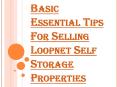 How to Get Proper Guidance on Selling Loopnet Self Storage Facilities?