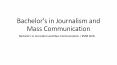 Bachelor's in Journalism and Mass Communication | IIMM Delhi PowerPoint PPT Presentation