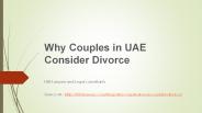 Why Couples in UAE Consider Divorce