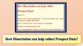How Dissertation can help collect Prospect Data? PowerPoint PPT Presentation