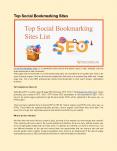 Top Social Bookmarking Sites PowerPoint PPT Presentation