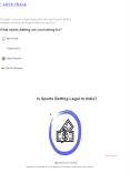 Sports betting India PowerPoint PPT Presentation