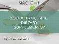 Should You Take Dietary Supplements? PowerPoint PPT Presentation