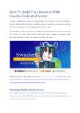 How To Build Your Business With Sweden Dedicated Server PowerPoint PPT Presentation