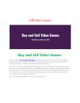 Sell Video Games