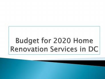 Home Renovation Services in DC