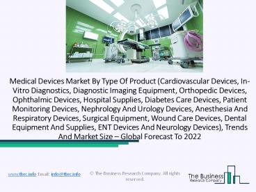 Medical Devices Market Development, Trends, Segmentations Analysis 2020