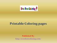 Printable Coloring pages