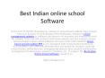 Best Indian online school Software PowerPoint PPT Presentation