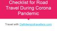 Checklist for Road Travel During Corona Pandemic PowerPoint PPT Presentation