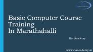 basic computer course training in marathahalli