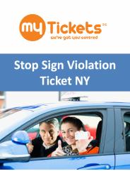 Stop Sign Violation Ticket NY