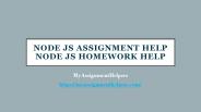 Node Js Assignment HelpNode Js Homework Help