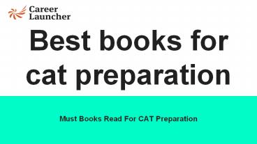 Best Book CAT Preparation