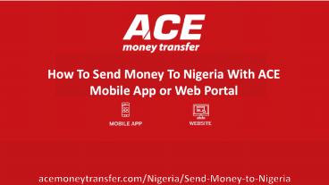 How to Send money to Nigeria