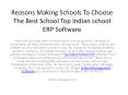 India Best school ERP Software? PowerPoint PPT Presentation