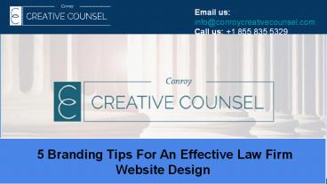 5 Branding Tips For An Effective Law Firm Website Design