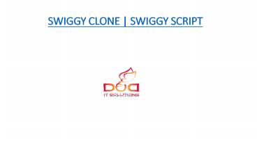 SWIGGY CLONE | SWIGGY SCRIPT - DOD IT Solutions