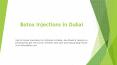 Botox Injections in Dubai PowerPoint PPT Presentation