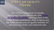 Air Quality Monitoring | Verify Air Quality Testing