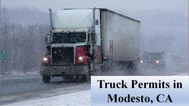 Truck Permit, ICC & Motor Carrier, IFTA Permits & DOT Number Modesto, CA