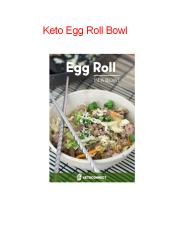Keto Egg Roll Bowl