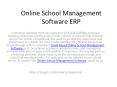 Online School Management Software ERP PowerPoint PPT Presentation