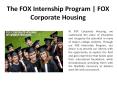 The Fox Internship Program PowerPoint PPT Presentation