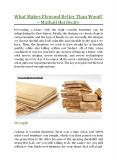 What Makes Plywood Better Than Wood? - Mathaji Hardware PowerPoint PPT Presentation